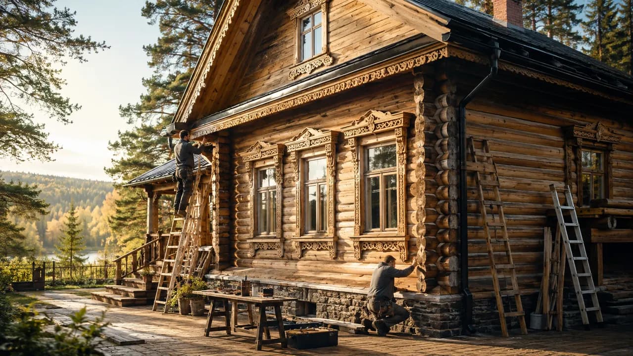 ремонт деревянного дома
